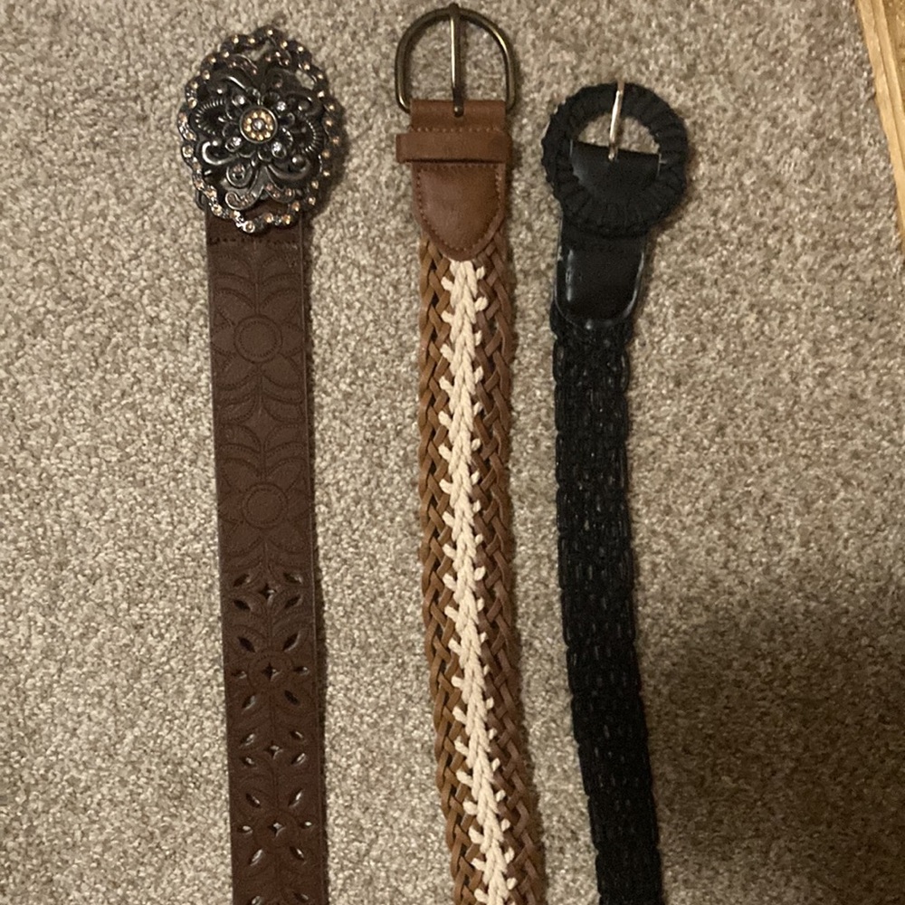 Three belts